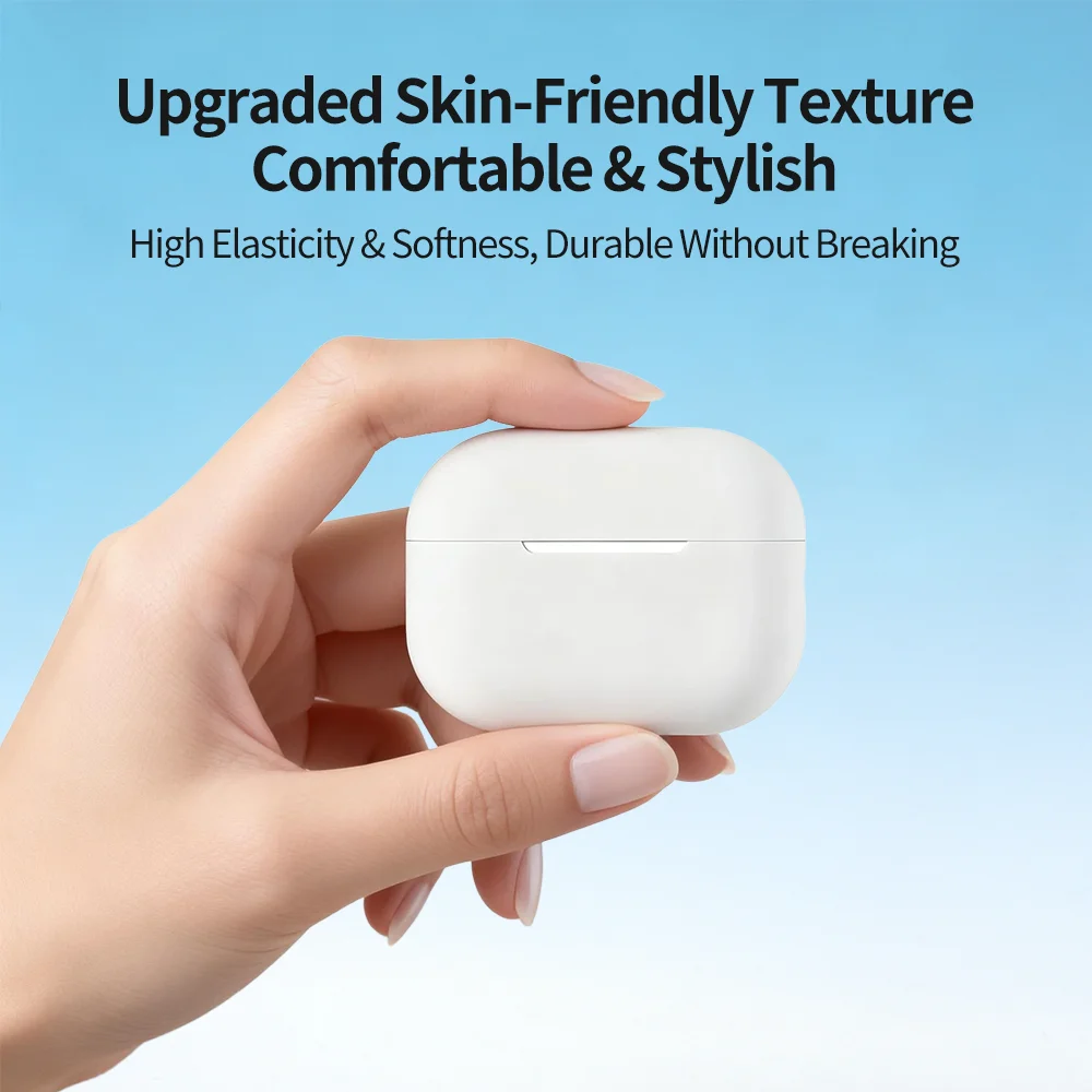 Weiche Silikon-Schutzhülle für AirPods Pro 3 Pro3, Matte Stoßfeste Ohrhörer-Abdeckung, Drahtlose Kopfhörer-Hülle Zubehör – Detail 16