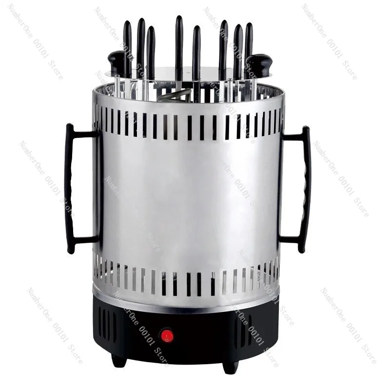 European Standard Fully Automatic Rotating Meat Barbecue Stove,Home Outdoor Grilled Meat Stacker,Multi-Purpose BBQ Plate