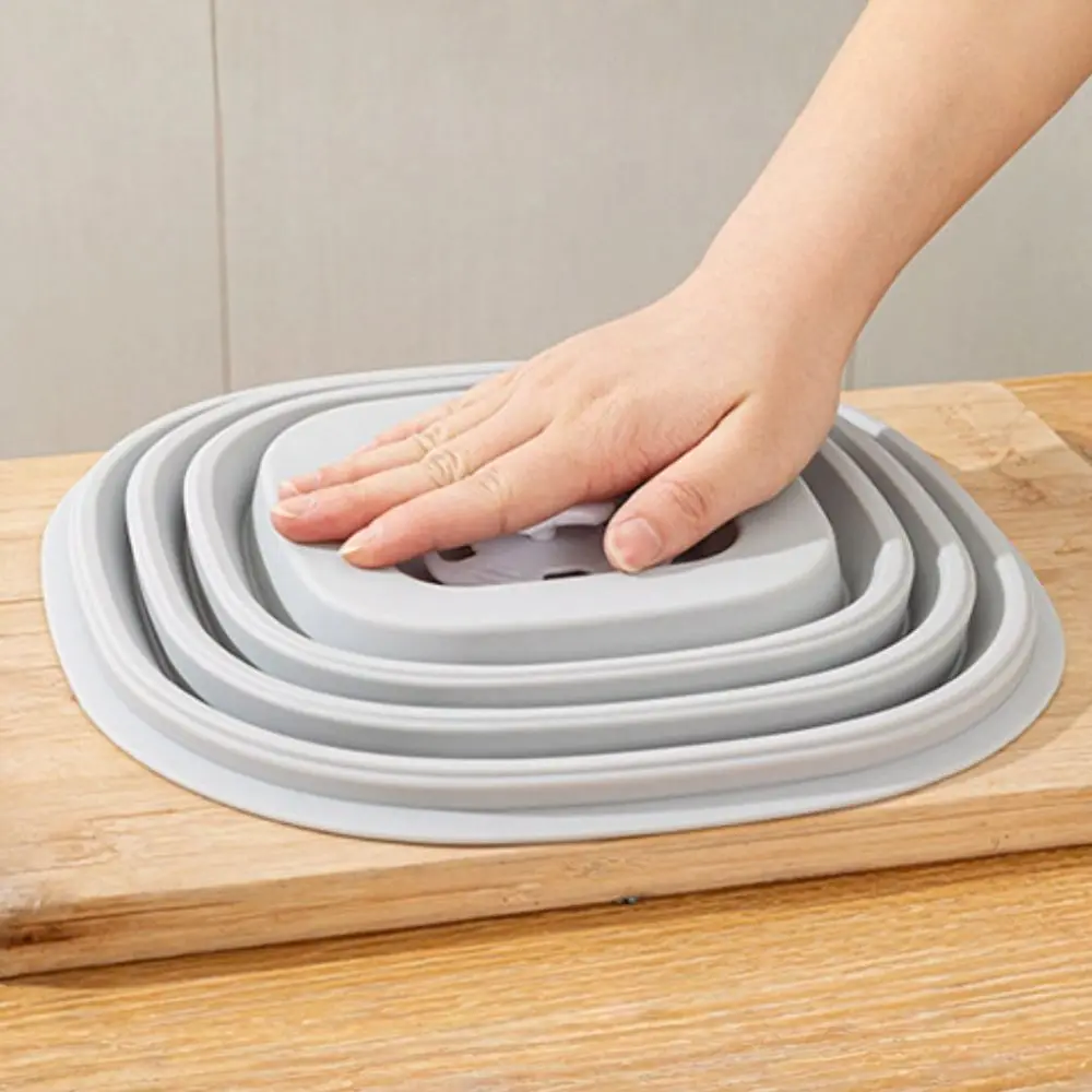 Silicone Magnetic Microwave Splatter Cover Splash-proof Cold/Heat Resistance Microwave Plate Lid Anti-scalding Handle Folding