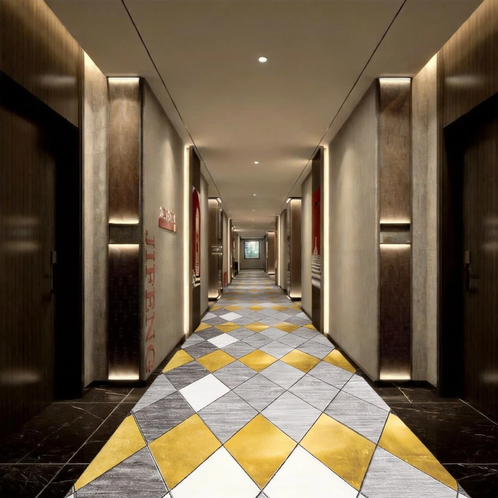 

Modern Design Aisle Carpet Long Runner Hotel Entrance Hallway Corridor Stair Non Slip Mat Bedroom Bedside Rugs for Living Room