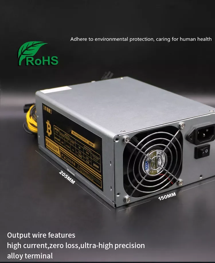 

Mining 2000W 200A L3 блок питания ПК 4 u сервер для серверов