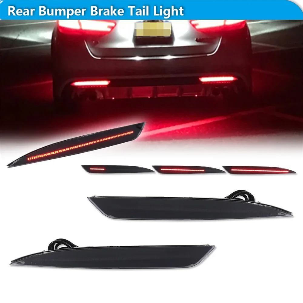 

Для KIA Optima K5 Автомобильный отражатель заднего бампера Задние/тормозные фонари Красные светодиодные задние противотуманные фары с последовательным указателем поворота 2016 2017 2018