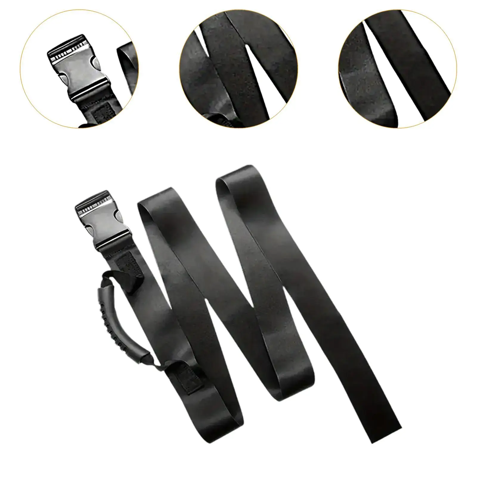 Box Carrying Strap with Handle Portable Heavy Duty Strong Load Capacity Black 6.3ft High Stability Adjustable Belt Handheld Belt
