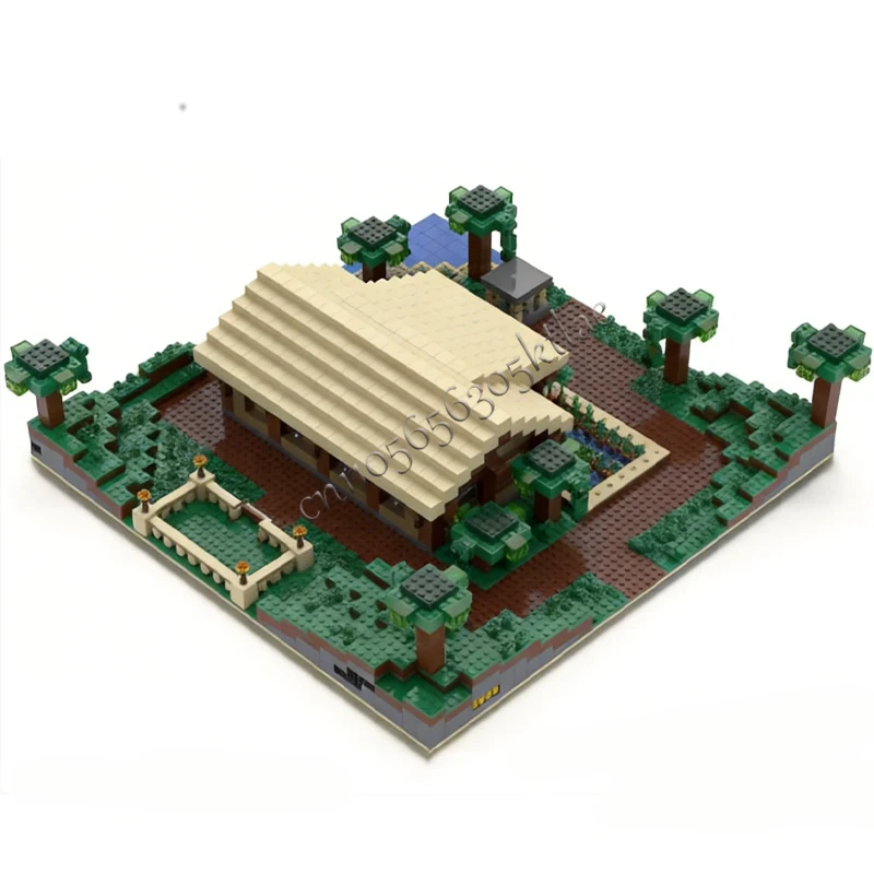 4105 PCS Forest Classic Mine House Street Views Modular Sport Store Compatible 10282 Building Block Bricks Kid Birthday Gift Toy