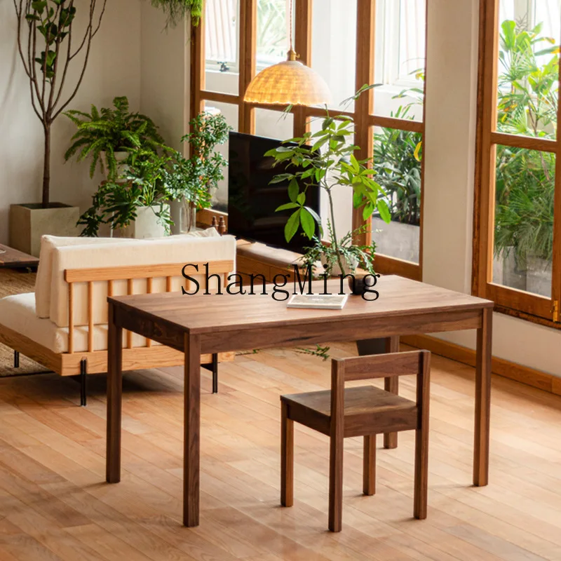 

SM simple series square table modern simple new home solid wood table small restaurant study