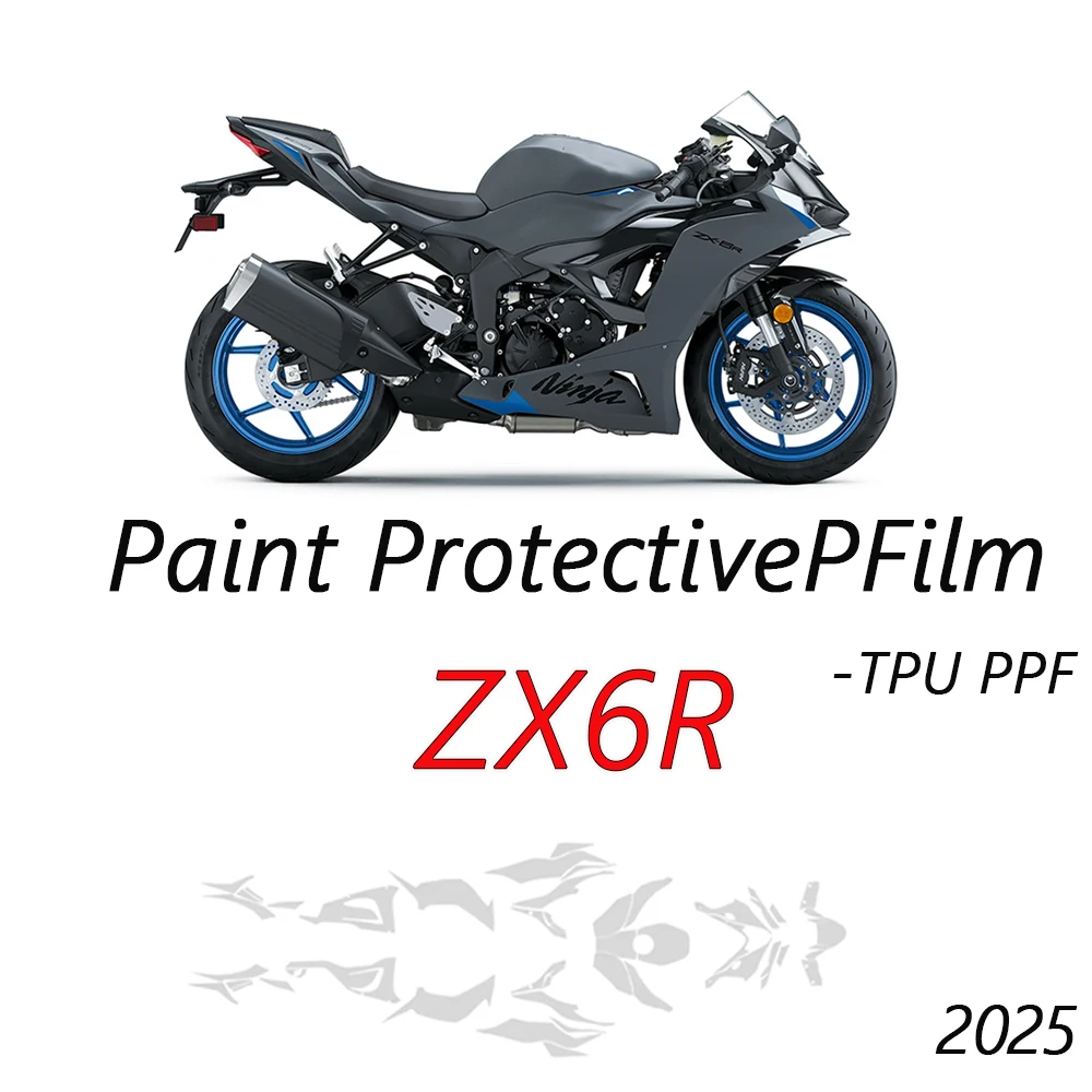 For KAWASAKI ZX 6R 2025 TPU PPF ZX-6R Paint Prote ctiontransparent Membrane Body kit Protective Film Anti-scratch Stickers