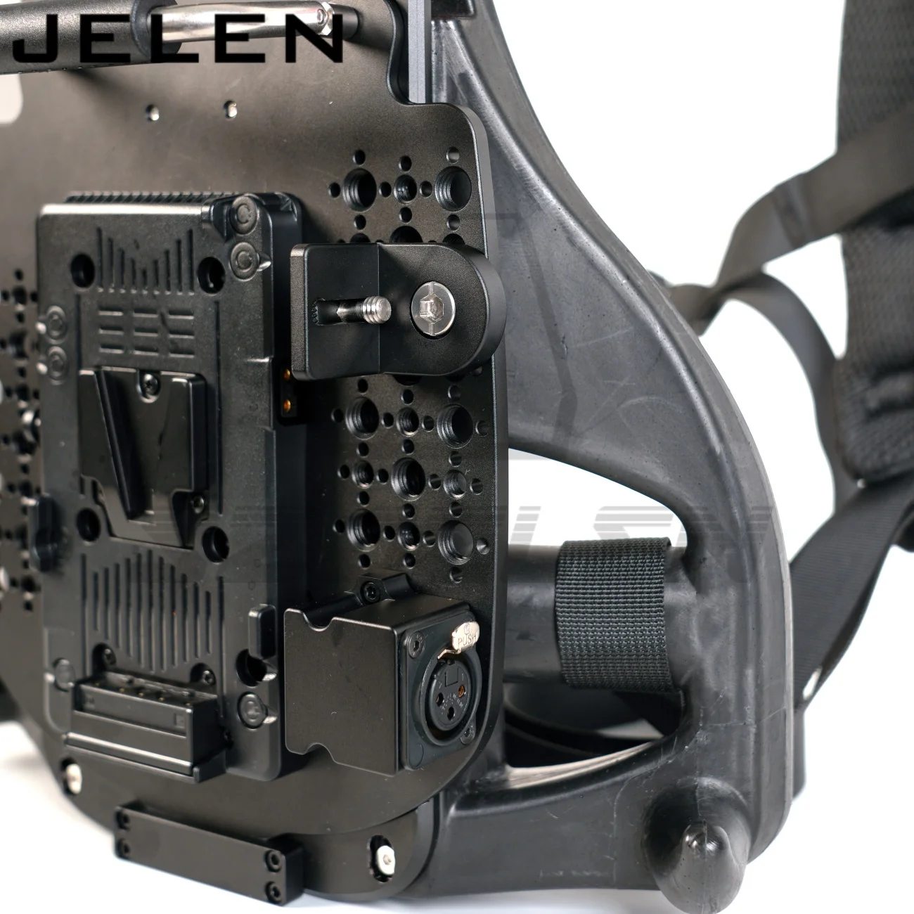 V-Mount B-Mount Akku Rucksack mit Griffbefestigungsplatte XLR 3Pin Ausgang für ARRI ALEXA 35, Mini MiniLF. ROT, SONY, CANON