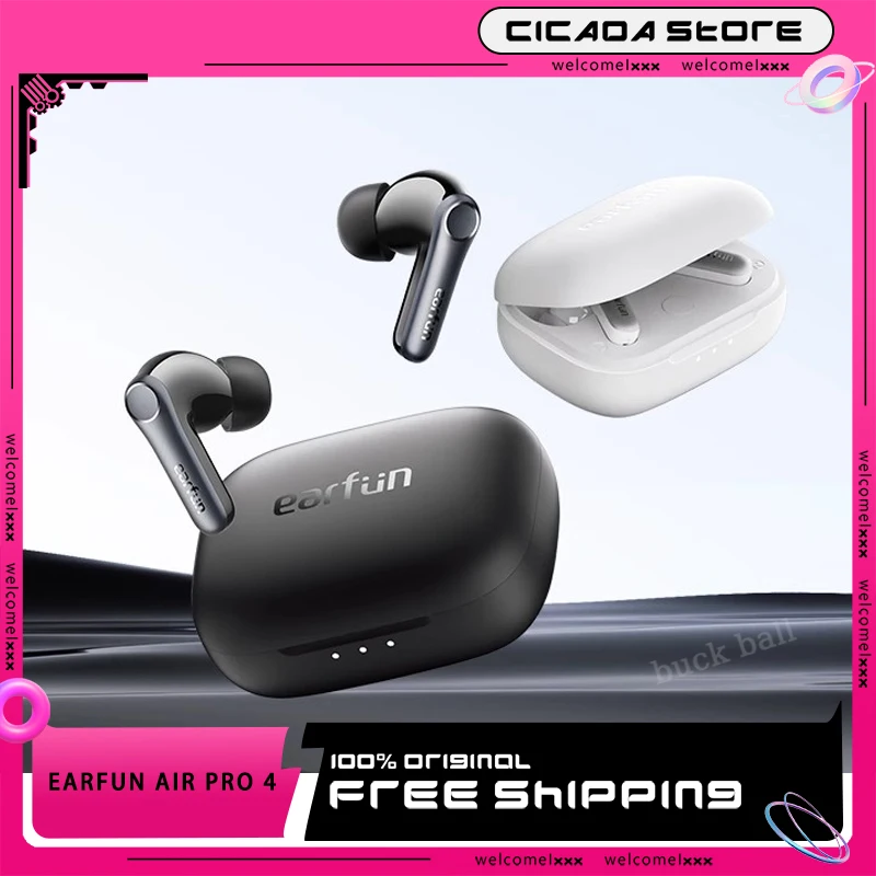 

Earfun Air Pro4 Wireless Earphone Portable Hi-Fi Noise Reduction Bluetooth 5.4 Ipx5 Custom Gamer Accessories E-Sports Earphones