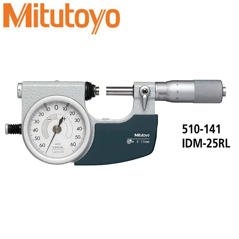 

Mitutoyo retractable anvil with indicator accuracy 1µm graduation 0.001mm Indicating Micrometers 510-141 510-122 510-123