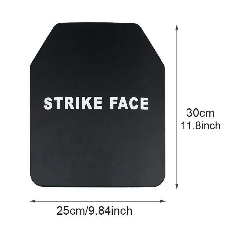 NIJ IIIA Level Anti Bullet Proof Steel Plate For Tactical Safety Vest Ballistic Body Armour Stab-Proof Composite Board 25x30cm