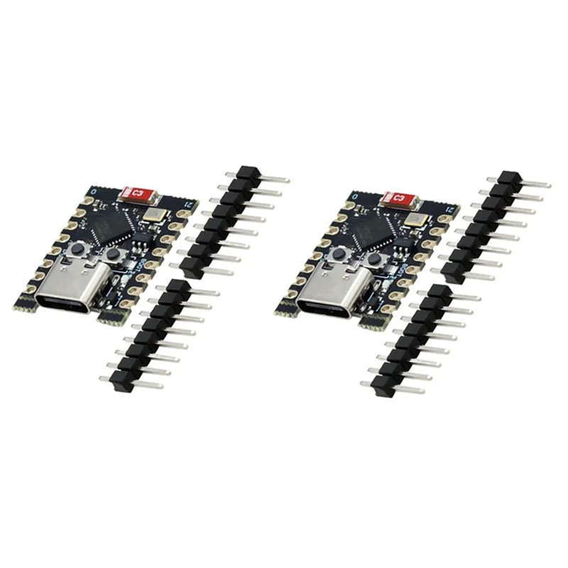 Superba placa de desarrollo de ESP32-C3 ESP32 Mini Wifi Bluetooth, Kit de desarrollo ESP32 de alto rendimiento, 2 uds.
