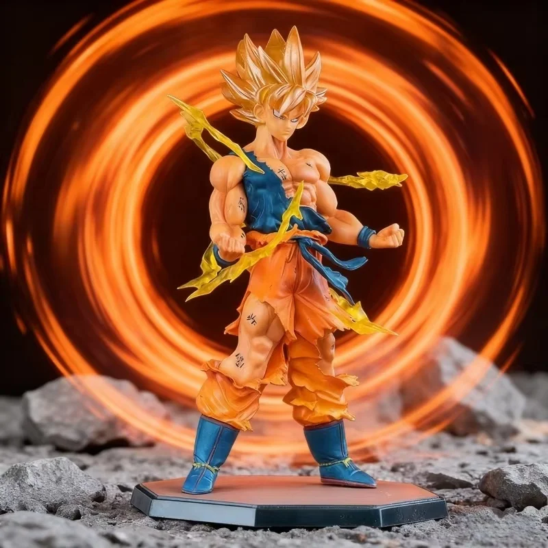 أفضل بيع سون جوكو أنيمي عمل الشكل سوبر سايان نموذج - Wukong تحصيل دمية سطح المكتب زخرفة اللعب هدية #2