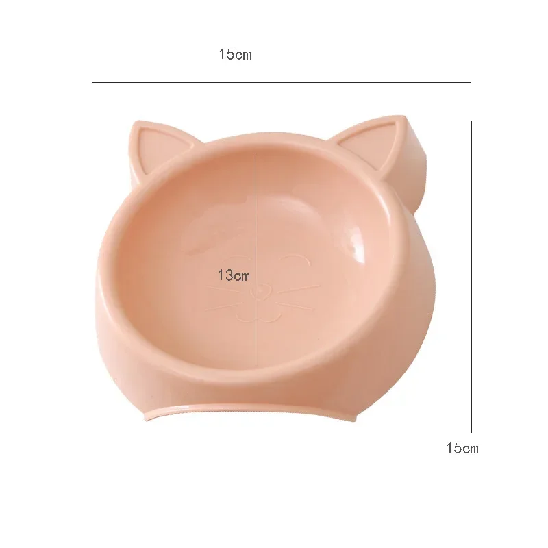 Pets Food Bowl Cat Face Shape Large Capacity Feeding Dish Cat Food Bowl Pet Water Drinking Feeder for Small Dog Bowl