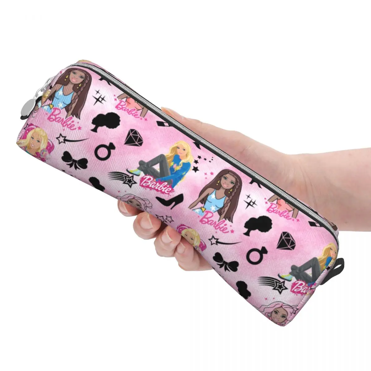 Imagem -03 - Clássico Barbie Lápis Cases Lápis Pouch Pen Holder para Estudantes Grande Bolsa de Armazenamento Papelaria Escola Presente