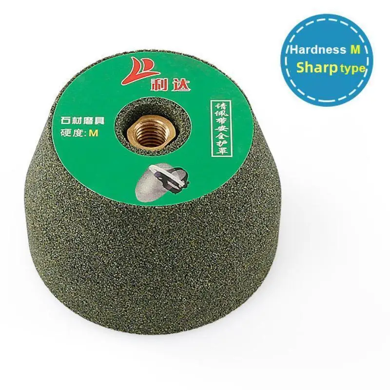 Imagem -05 - Silicon Carbide Grinding Stone Wheel Roda Copo Queima para Granito Mármore Concreto Alvenaria com M10 Rosca Arbor 1pc