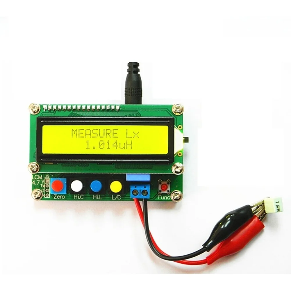 For LC100A Digital Capacitance Inductance Meter 1pF-100mF 1uH-100H High Accuracy LC Resonance Tester With LCD Display Tool