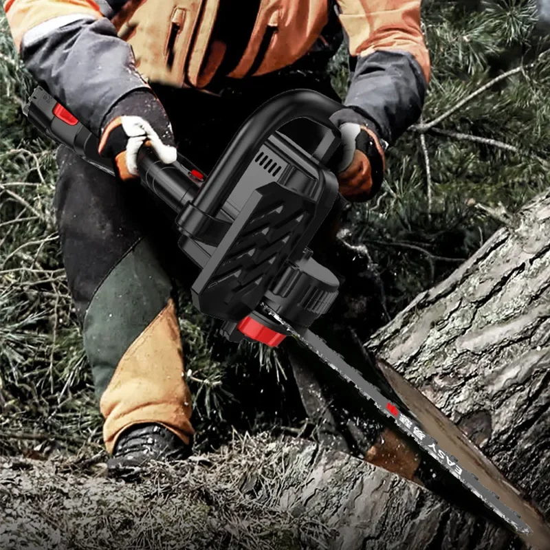 UniversalHigh-speed Electric Chain Saw 12-inch Small Brushless High-power Household Rechargeable Handheld Logging and Pruning Sa