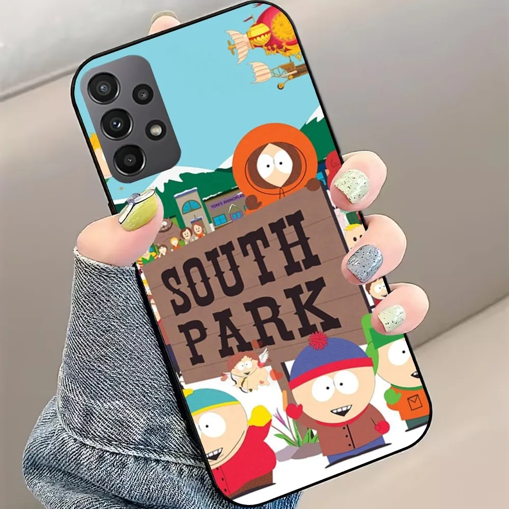 Cartoon S-South P-Park Phone Case For Samsung Galaxy S22 S23 S24 S30 Note 20 10 Plus Lite FE ULTRA Shell