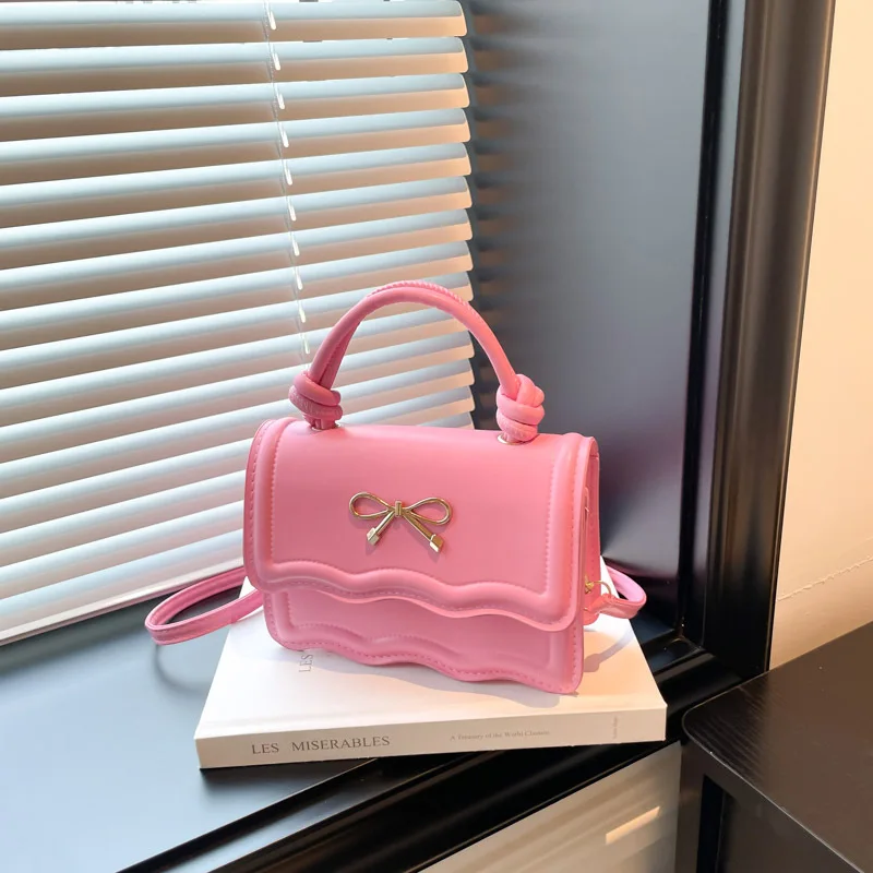 New Light Luxury Women's Crossbody Bag Fashionable and High-quality Handbag Solid Color and Versatile Girls' Phone Storage Bag