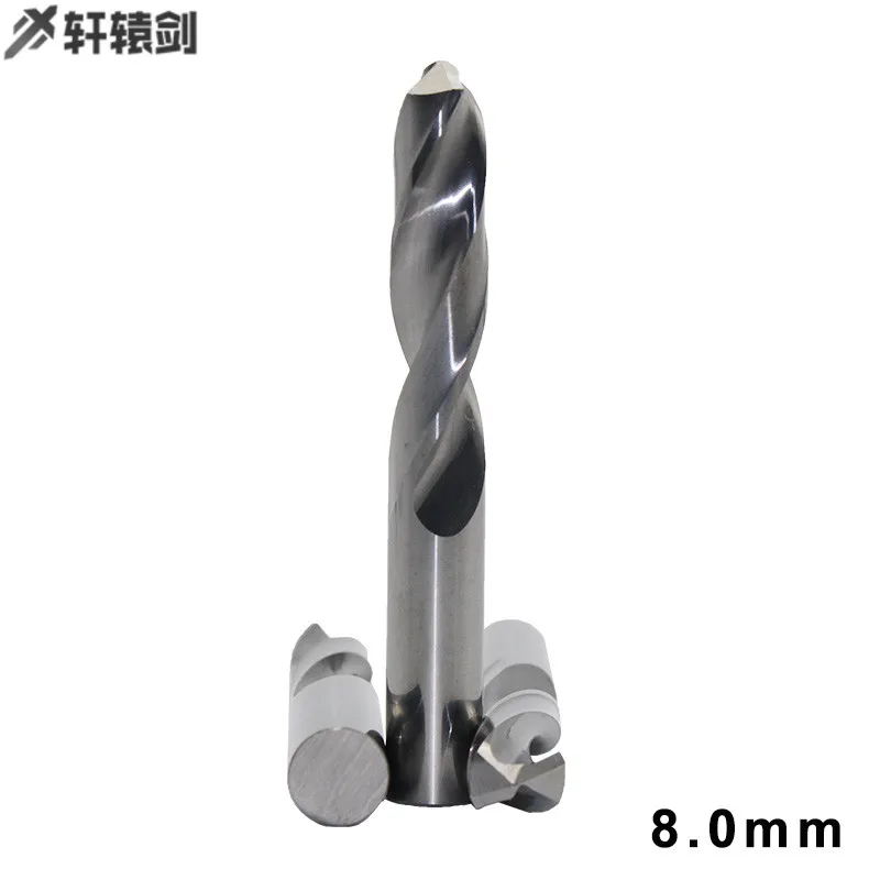 Foret hélicoïdal à tige droite en carbure, longueur totale, outil de coupe de mousse CNC, 1PC, 7/7mm, 8/8mm, 9/9mm, 10/10mm, 11/11mm, 1PC