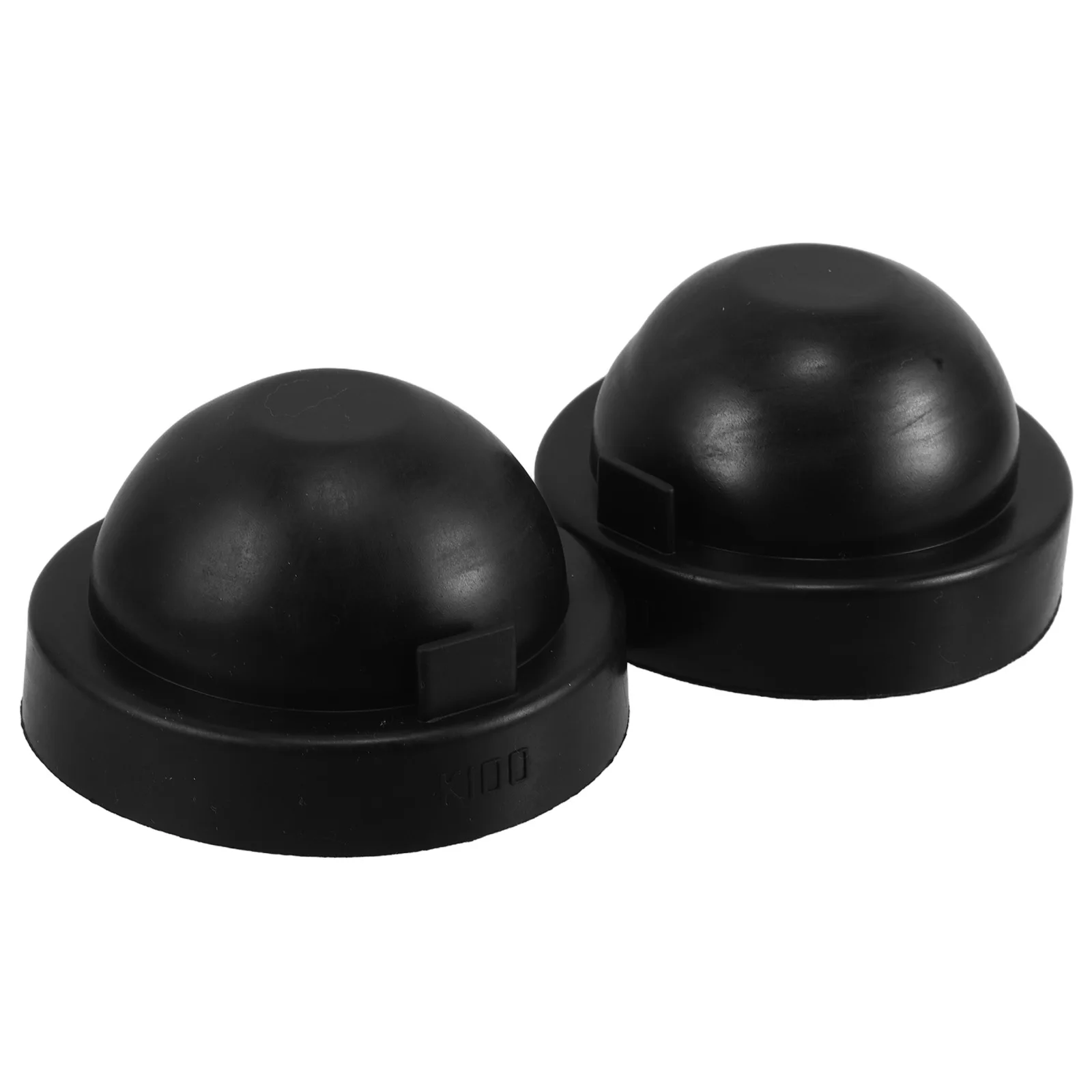 

2Pcs Headlight Seal Cap Front Covers Fog Light Replacement Black Protector Car Dust Cover Universal Auto Accessories