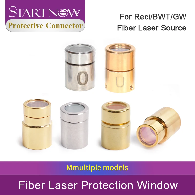 Startnow Original IPG Reci Fiber Laser Source QBH Output Connector Gap 4KW Optic Crystal Protective Lens For 1064nm Cutting Head