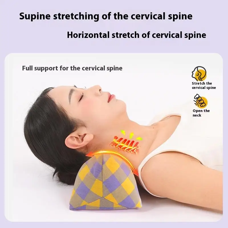 

Треугольная подушка для шеи, гречневая подушка для взрослых, съемная гречневая подушка для шейного отдела позвоночника, подушка для сна