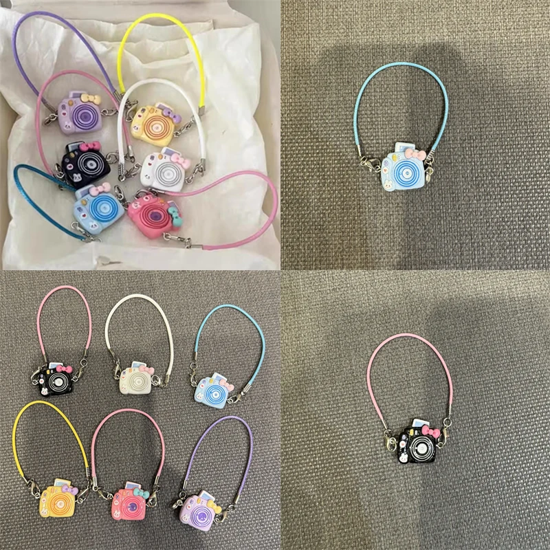 Fun Pendant Camera Accessories Used For Mobile Phone/Camera Lanyard Accessories Creative Cartoon Mini Camera Figurine Ornament