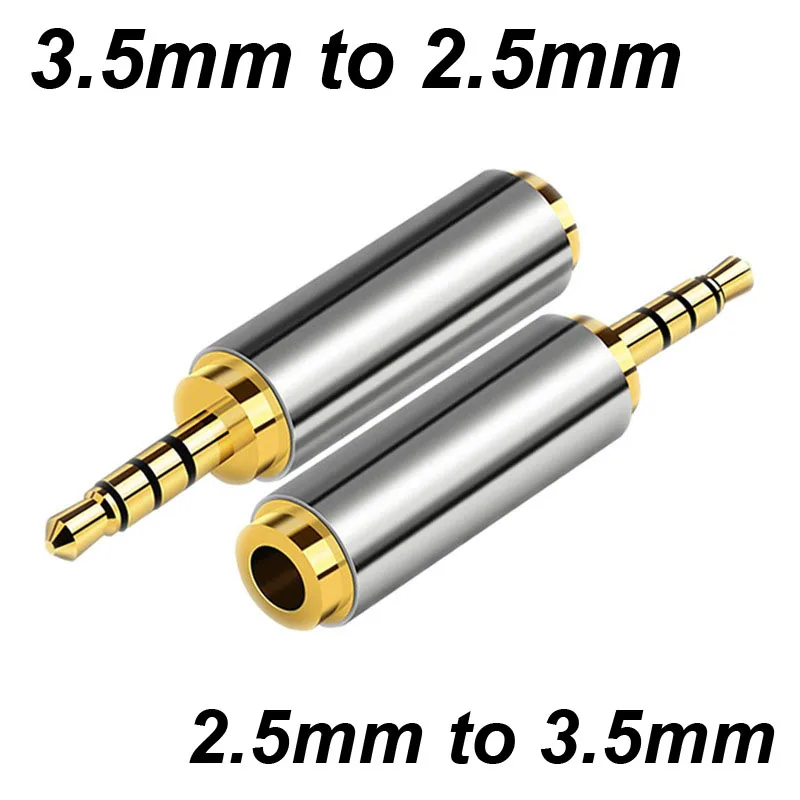 Jack 3.5 mm to 2.5 mm Audio Stereo Adapter 2.5mm Male to 3.5mm Plug Connector for Aux Speaker Cable Micphone Headphones Headset