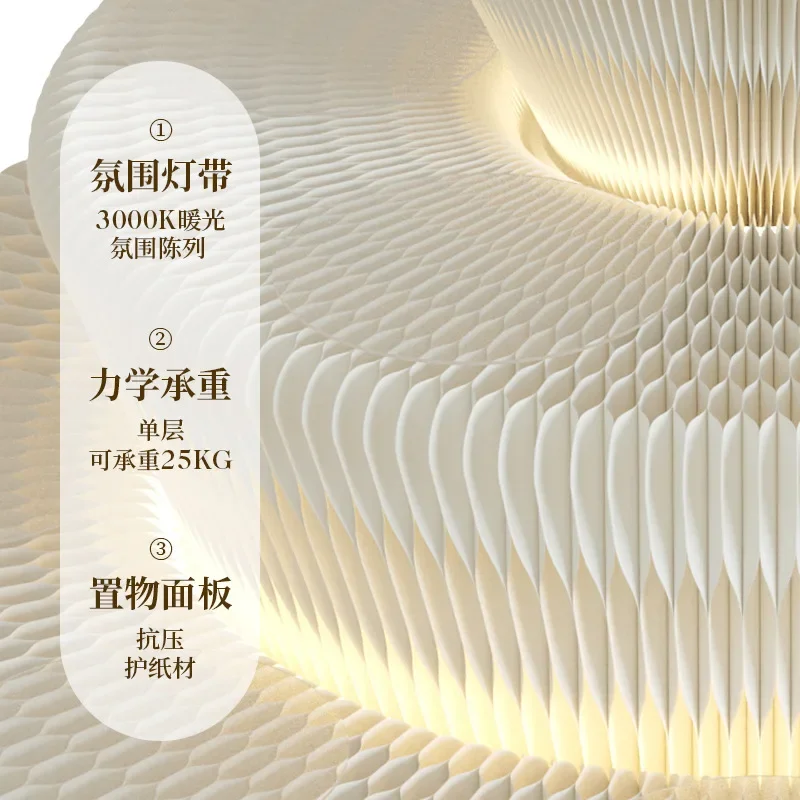 طاولة عرض كونترتوب بإطار أرضي فني