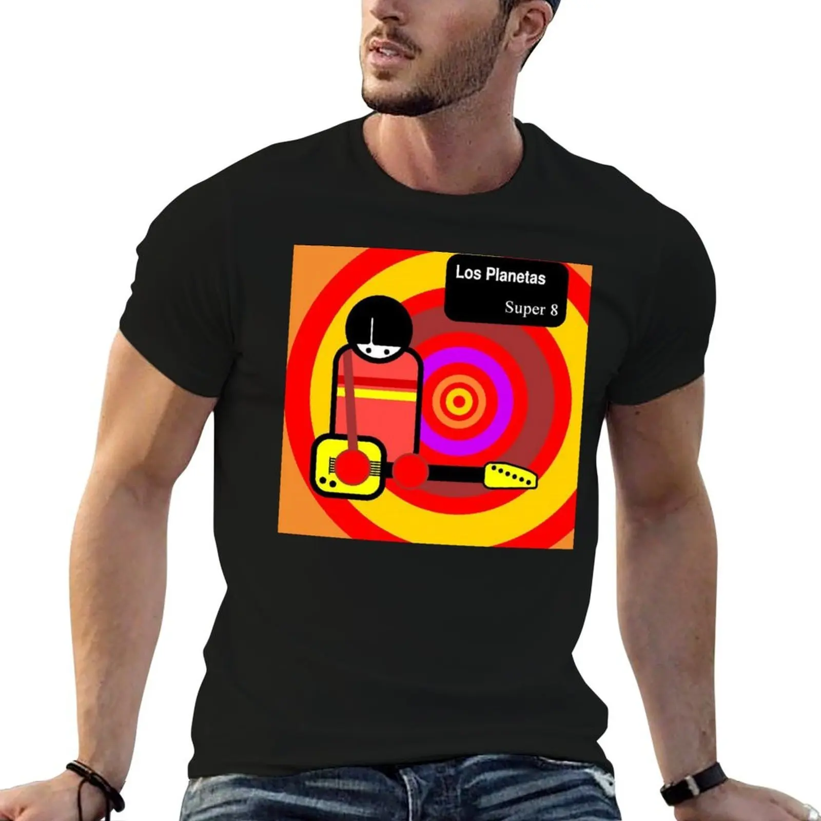 Los Planetas - Super 8 album 1994 T-Shirt essential t shirt man graphic t shirt t shirt personalised T-shirt
