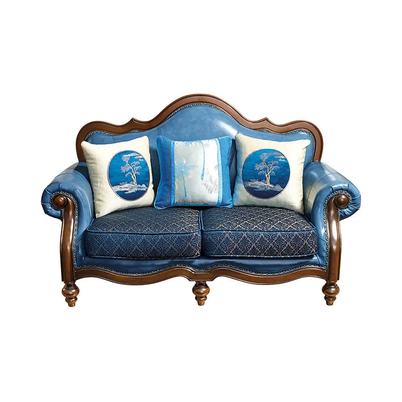 Amerikanisches Sofa aus Rindsleder der ersten Schicht