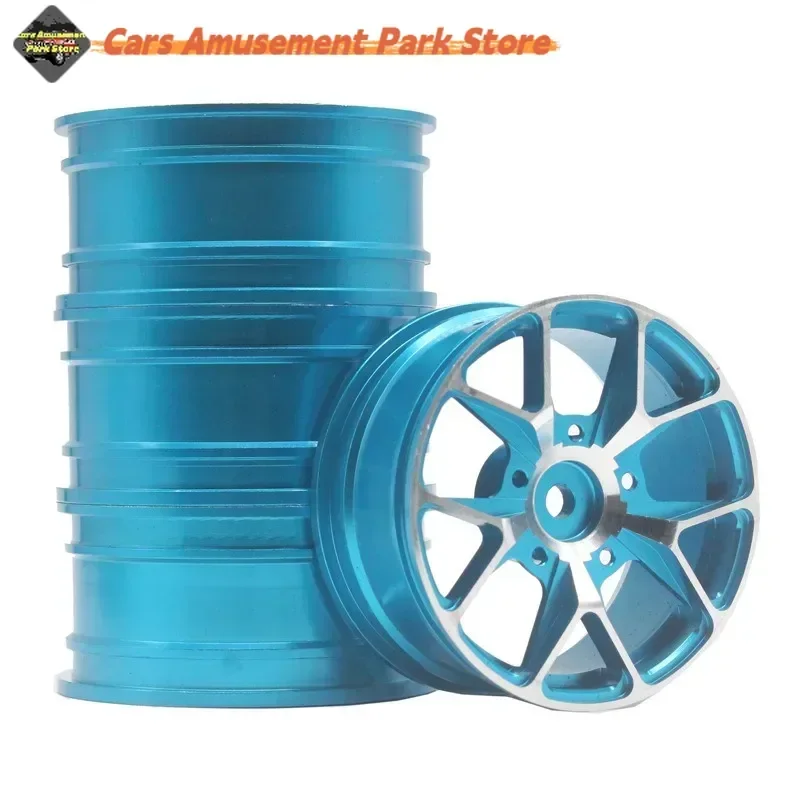 

4 шт. в комплекте, 52 мм, металлические диски из алюминиевого сплава для радиоуправляемых моделей гоночных автомобилей для дорог, совместимые с 94122/94123/FW06 D3/D4