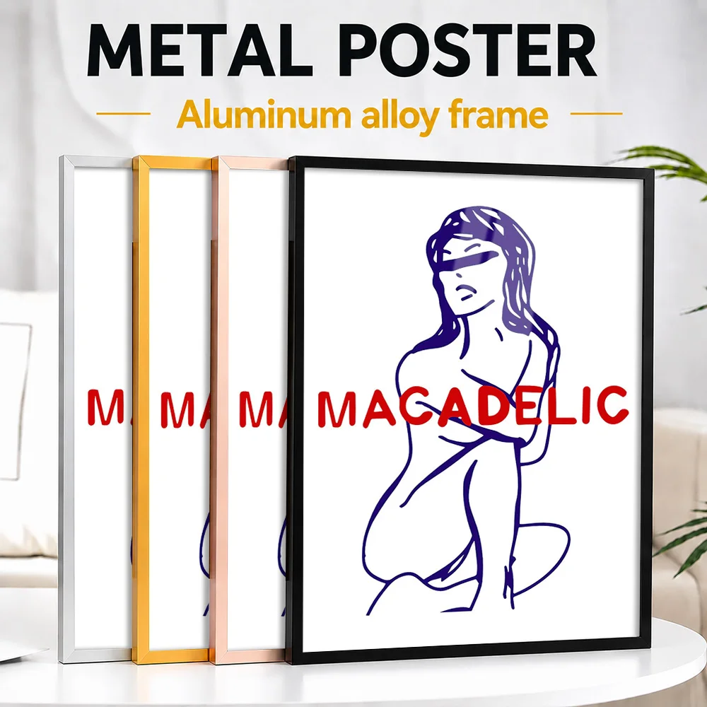 Mac Miller Macadelic Mixtape Framed Metal Poster Personalized Photo Modern Rhythm Style Wall Art For Studio Memorable Fan Gift