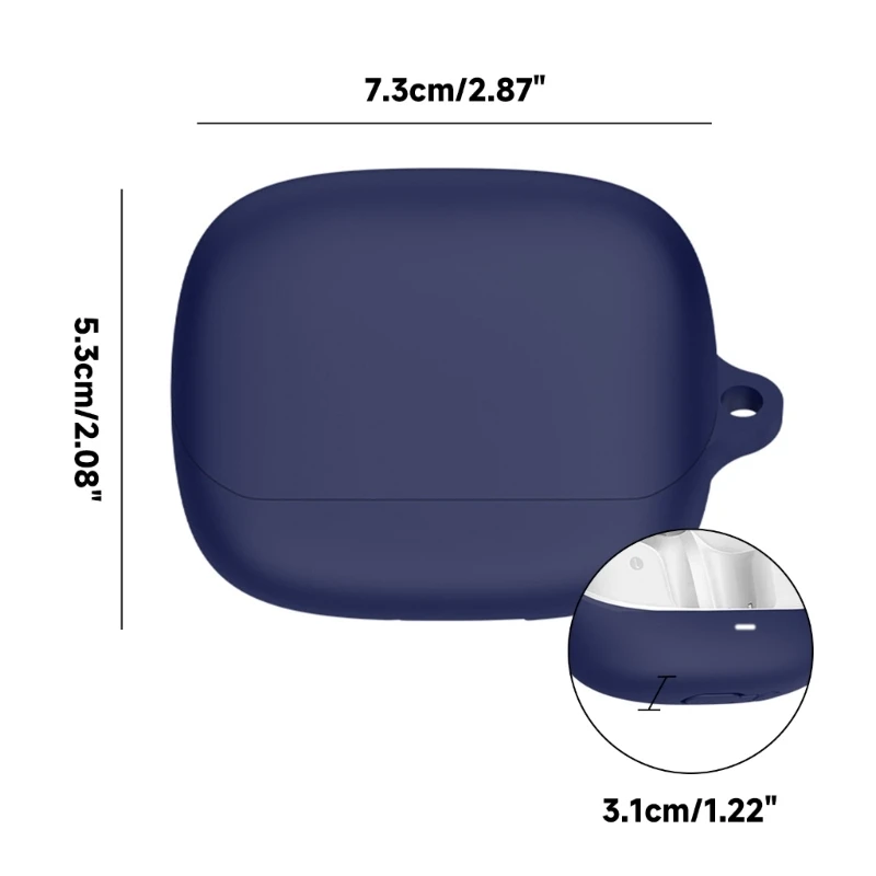 Protector de auriculares inalámbricos adecuado para Baseus Bowie M2s, carcasa lavable a prueba de golpes, funda antipolvo