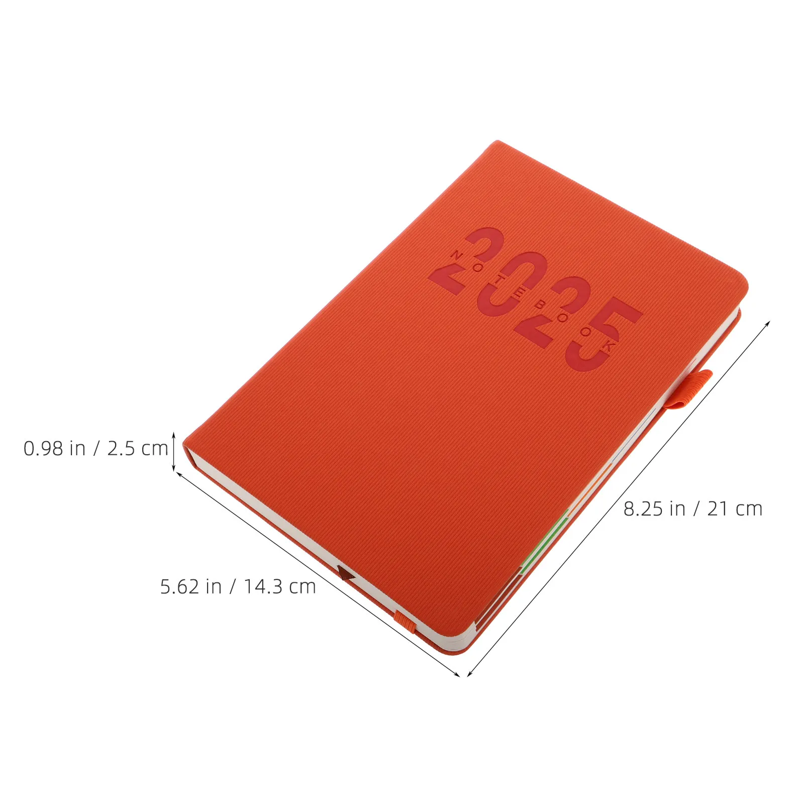 2025 Notebook Hardcover with Strap Pen Loop Ample Writing Space Creative Design Agenda Journal Diary Travel Work