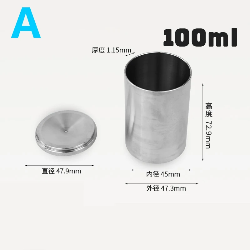 Obrázek 3: Nerez ocel pyknometr 100ml, regular/high-precision kapalina pyknometr, hustota měřič