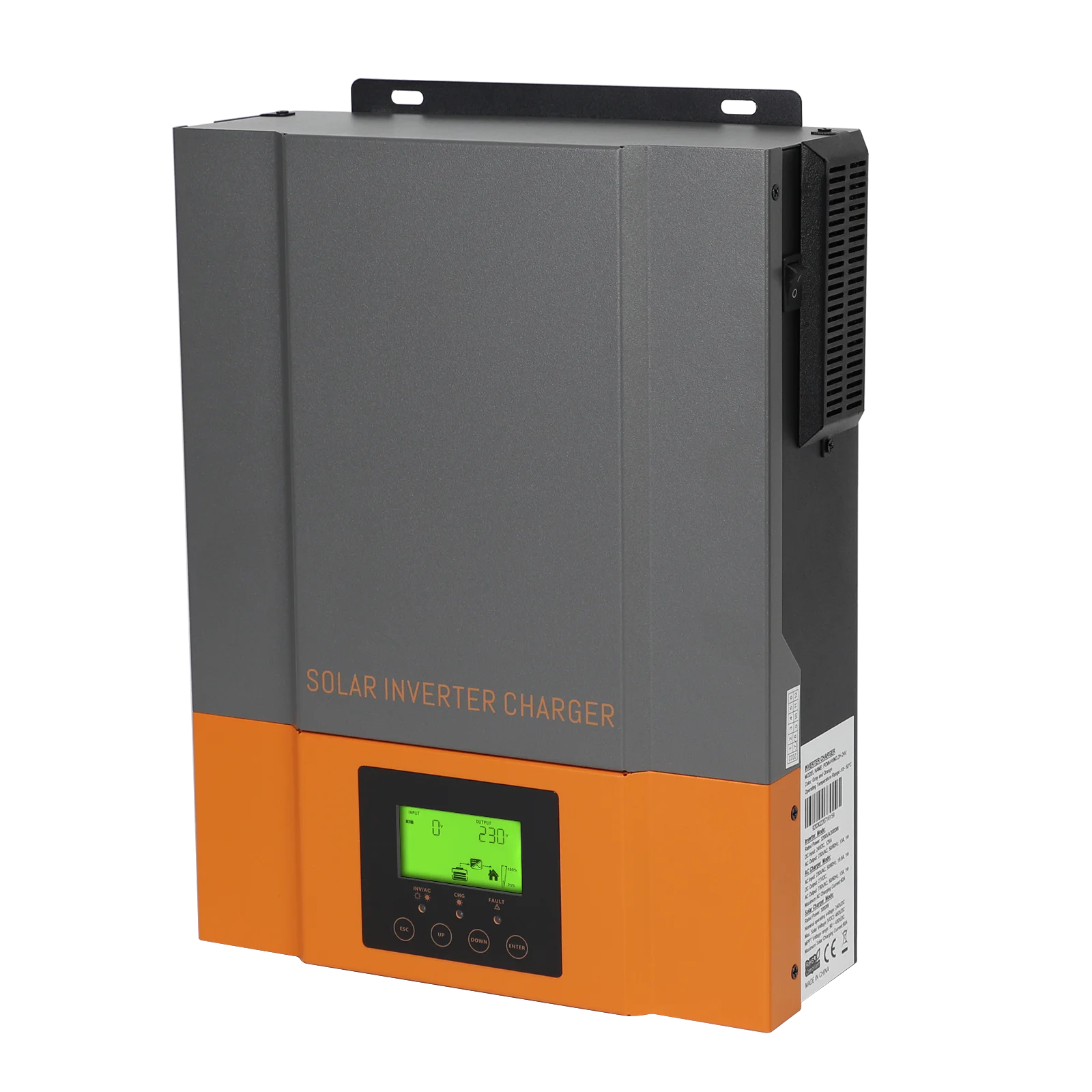 PowMr Single Phase 3200W 24V 220V Inbuilt 80A MPPT Charge Controller 3.2KW Pure Sine Wave Off Grid Hybrid Solar Inverter