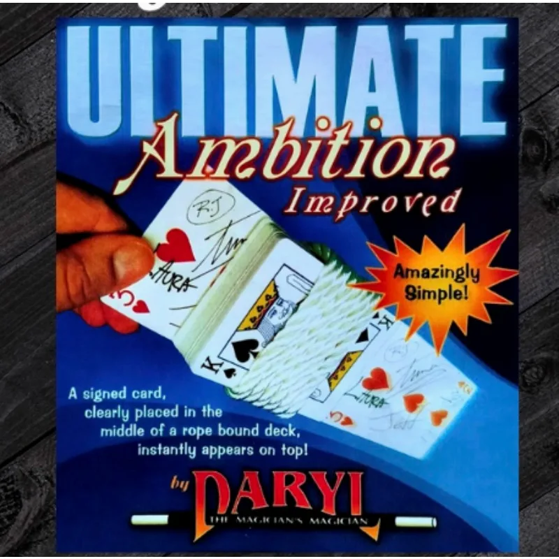 

Ultimate Ambition Улучшенная карта (уловки) Волшебные трюки Иллюзии Крупным планом Волшебный реквизит Волшебник Комедия Предсказание Ментализм Весело