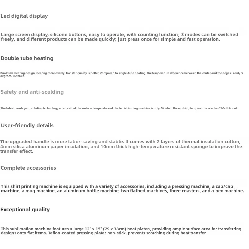 เครื่องปั๊มร้อน 10-in-1 สีน้ำเงิน เครื่องถ่ายโอนความร้อนสำหรับเสื้อผ้าและหมวก