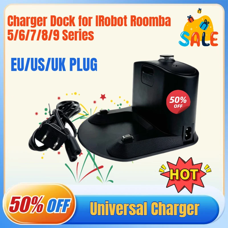 

Charger Dock for IRobot Roomba Docking/Charging Base Model 5/6/7/8/9 Series Sweeping Machine Charging Base Universal Charger