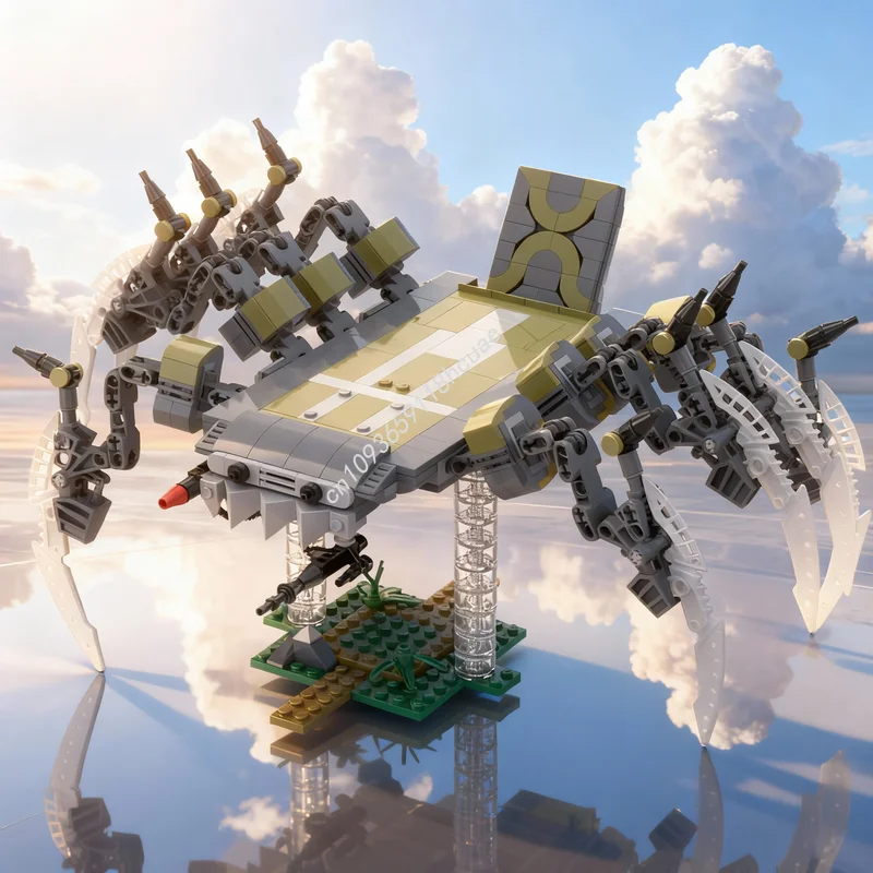 778 個 MOC テクニカルスターバトル VT スカラブ戦闘プラットフォームモデルビルディングブロック建設玩具クリスマスギフトアイデア子供