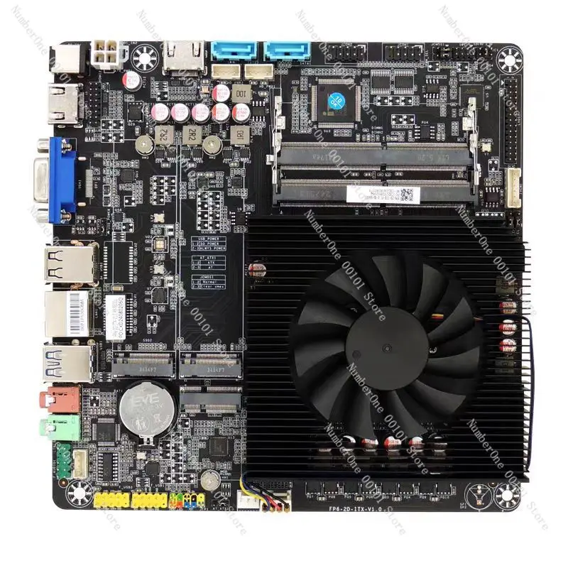 Brand New AMD Ryzen 3 5300U Motherboard, FP6 Thin Mini-ITX All-in-One Industrial SBC, R3-5300U Embedded with DDR4, HDMl