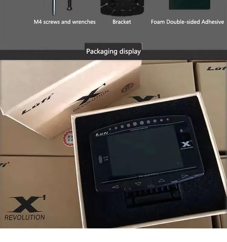 Lufi X1 OBD2 Digitales Messgerät Turbo-Boost Öldruck Wassertemperatur für Auto Luftdrehzahl Kraftstoffgeschwindigkeit EXT Ölmesser OBD HUD-Anzeige – Detail 20