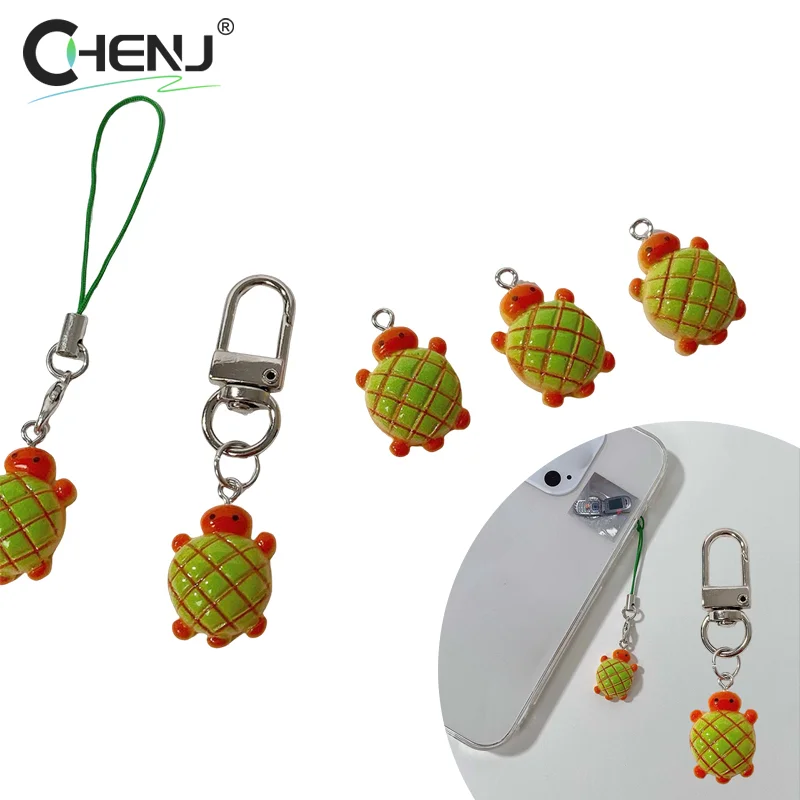 Lovely Turtle Phone Lanyard Keychain Cartoon Turtle Phone Chain Keyring Pendant Camera Earphone Case Charms Couple Gift