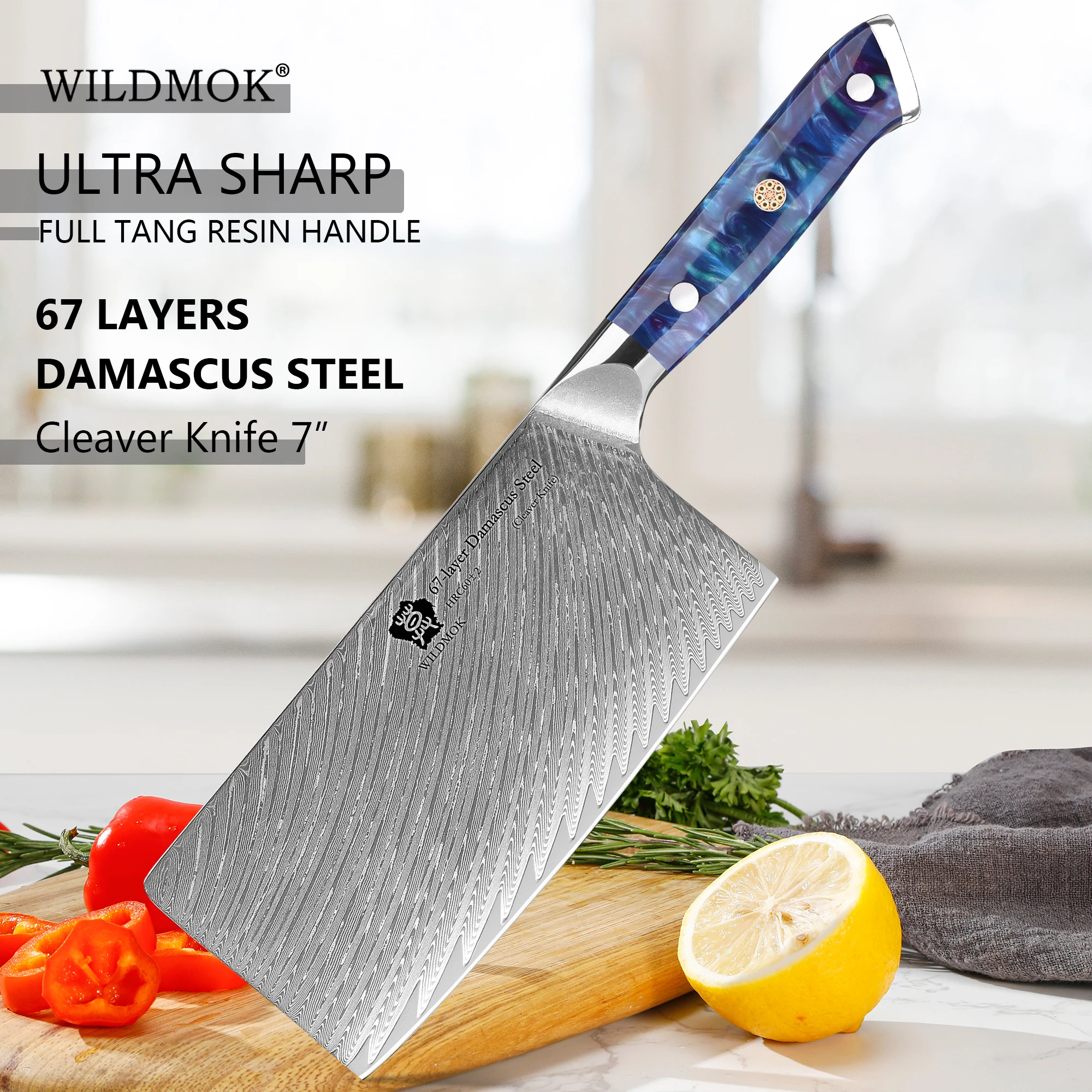 WILDMOK Damascus VG10 7