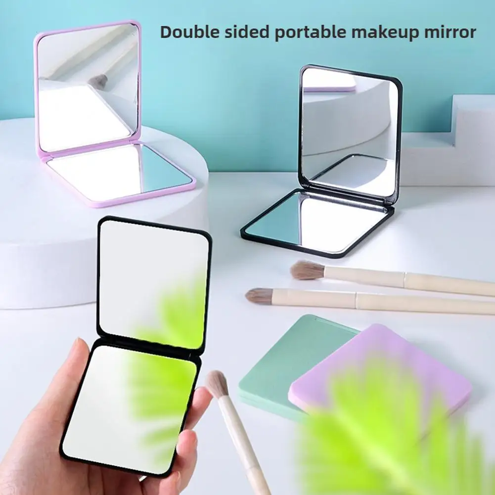 

Rectangle Plastic Folding Mirror Pocket Mini Portable Vanity Women Mirror Foldable Mirror Tools Makeup Handheld Cosmetic Co T6N1