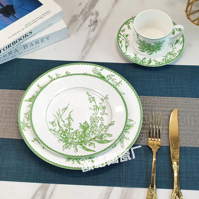 

Home Ceramic Plates and Coffee Cups Suitable for Daily Coffee Serving Dining and Household Tableware Maintenance