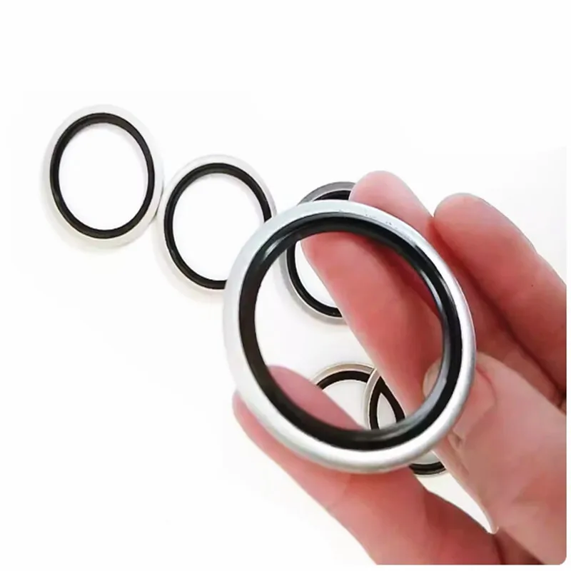 G1/8 G1/4 G3/8 G1/2 G3/4 G1 G1-1/4 G1-1/2 G2 Bonded Washer Metal Rubber Oil Drain Plug Gasket Fit Combined Washer Sealing Ring