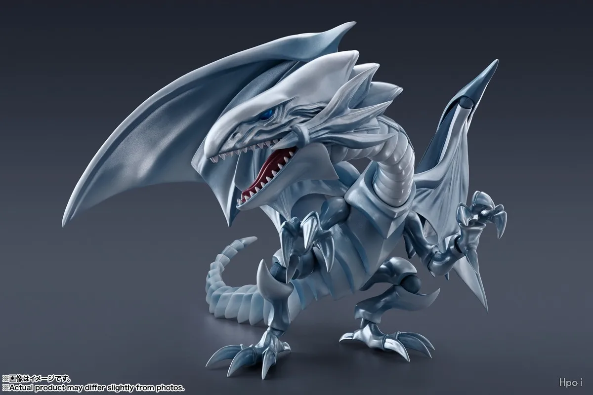 Bandai Original in Stock S.H.MonsterArts SHM BLUE EYES WHITE DRAGON Model Kit Action Figure Gifts Collectible Model Toys